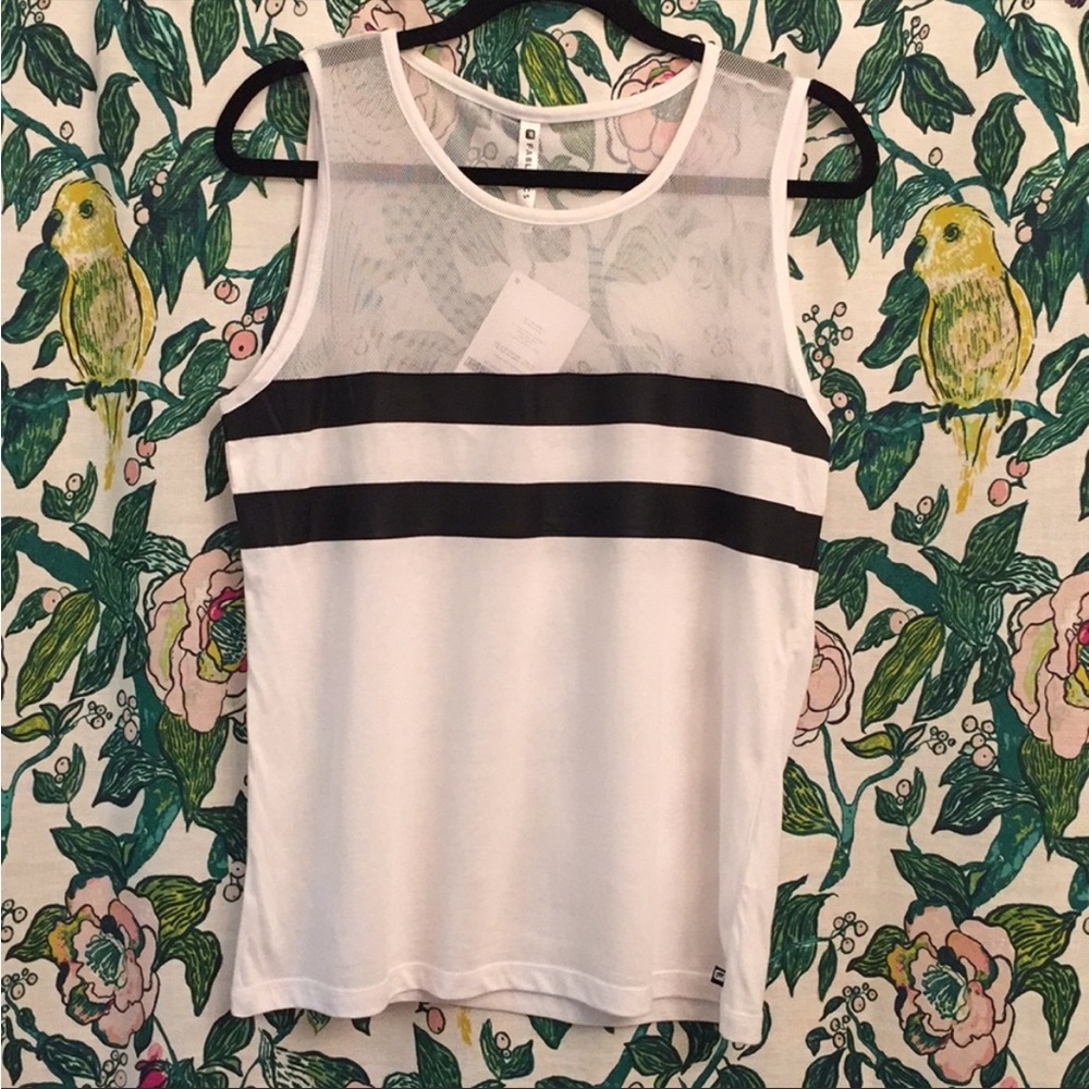 NWT Fabletics Athletic Mesh Sleeveless Shirt-Tank Top